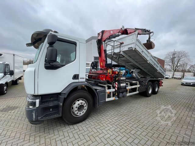 Truck mounted crane RENAULT Premium Lander 310.26 6x4 Kipper /Kran