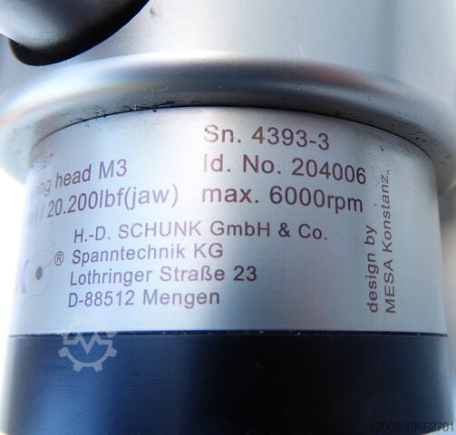 Spannkraftmessgerät & Messkopf M3 Schunk GFT-X270