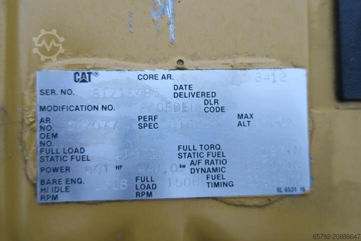 2000 Caterpillar 3412 - 500/550 KVA Caterpillar 3412