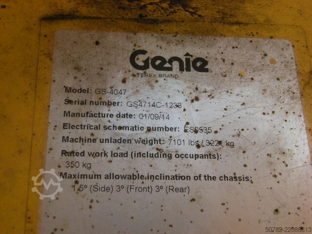 Scissor lift Genie GS 4047 (ID1233)