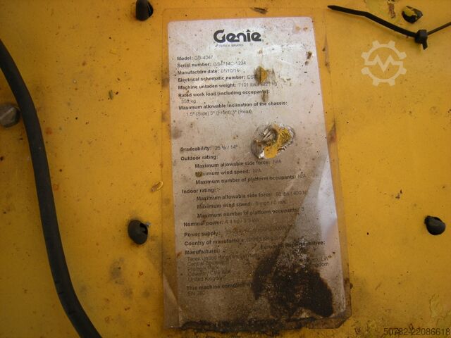 Scissor lift Genie GS 4047 (ID1234)
