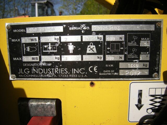 Scissor lift JLG 1930 ES (ID3403)