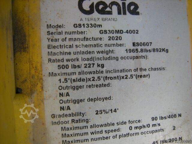 Scissor lift Genie GS 1330 (ID4002)