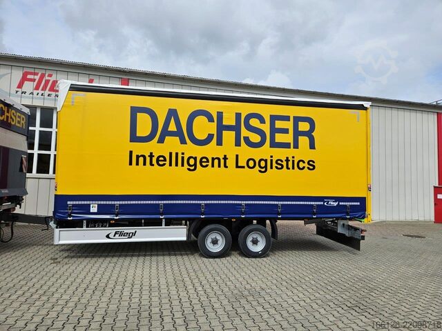 Anhänger mit Pritsche & Plane FLIEGL Tandem-Plattform-Anhänger Durchlader