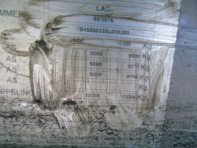 Platform trailer LAG 3 AXLE +BPW