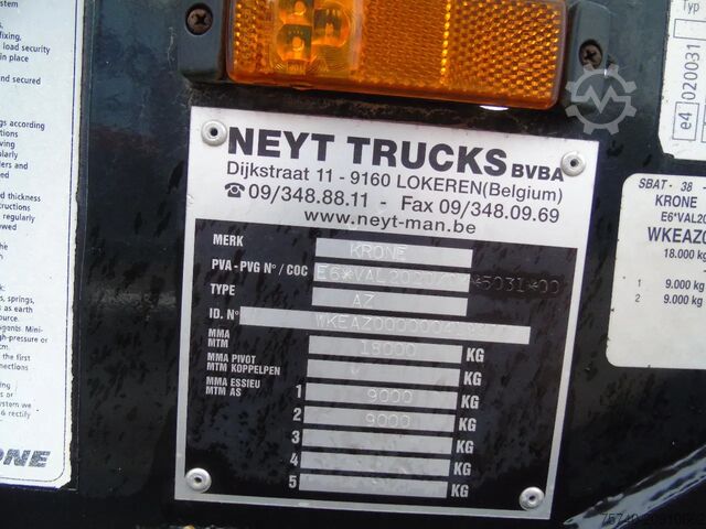 BDF system Krone 2 AXLE BPW + BDF SYSTEM