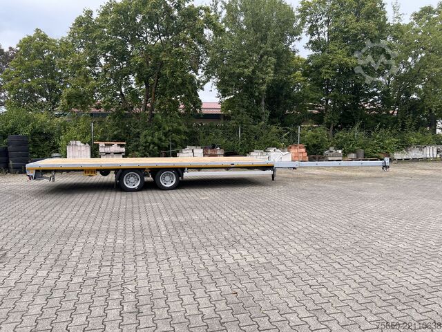 Open trailer Möslein THT 14-G 7,20 L ausziehbar  13,9 t Tandemanhänger- Tieflader, ausziehbarLuftgefedert