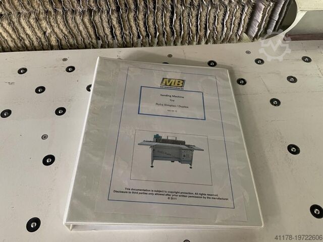 Kantenschleifmaschine, Bürsten,  ROBA - Duplex MB Maschinenbau ROBA Duplex