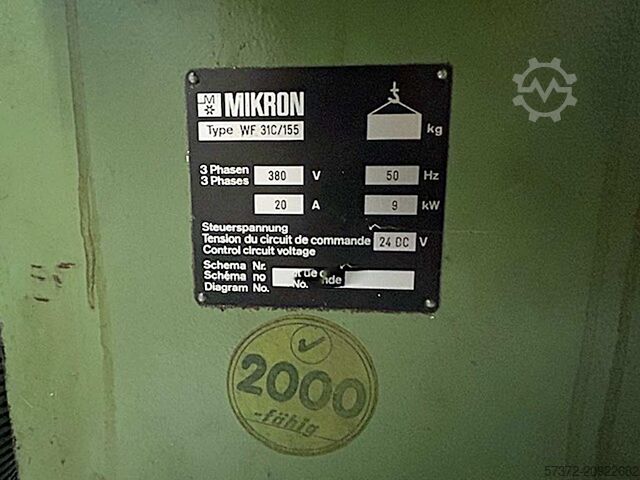 Milling Machine Mikron WF31C/155