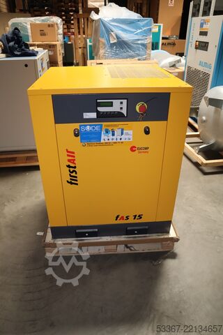 15 kW screwcompressor 10 bar FirstAir FAS 15