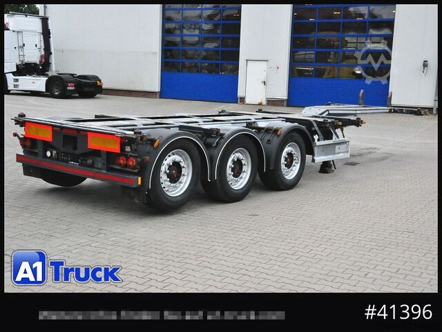 Swap body semitrailer D-TEC VCC-01, Multi Chassi, 2 x Liftachse, Mittellausschub,