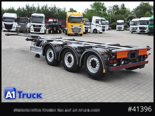 Swap body semitrailer D-TEC VCC-01, Multi Chassi, 2 x Liftachse, Mittellausschub,