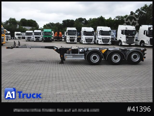 Swap body semitrailer D-TEC VCC-01, Multi Chassi, 2 x Liftachse, Mittellausschub,