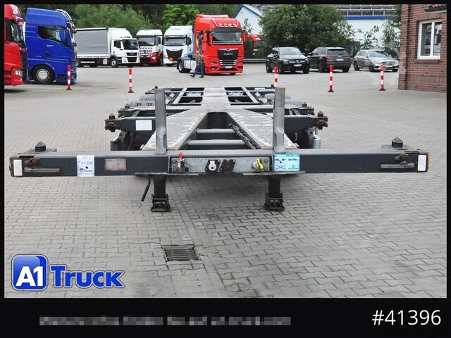 Swap body semitrailer D-TEC VCC-01, Multi Chassi, 2 x Liftachse, Mittellausschub,