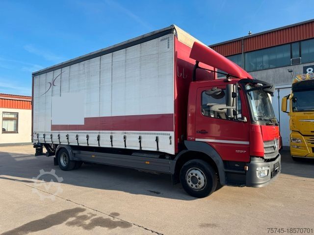 Flatbed truck with tarp MERCEDES-BENZ ATEGO 1227 *  * KLIMA * EDSCHA *2,80 M HOCH