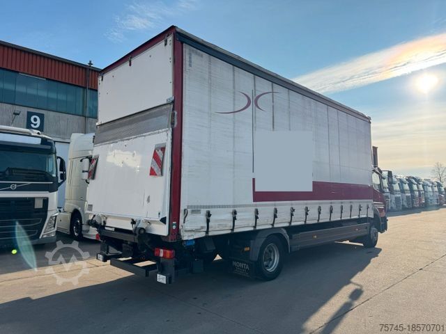Flatbed truck with tarp MERCEDES-BENZ ATEGO 1227 *  * KLIMA * EDSCHA *2,80 M HOCH