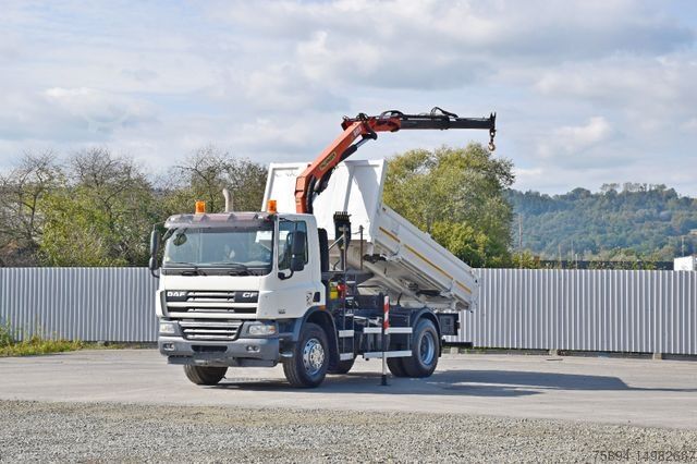 Kipper LKW DAF CF 75.310 Kipper 4,30 m + KRAN * TOPZUSTAND