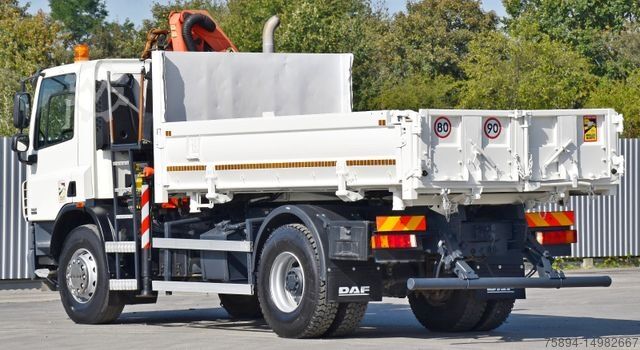 Kipper LKW DAF CF 75.310 Kipper 4,30 m + KRAN * TOPZUSTAND