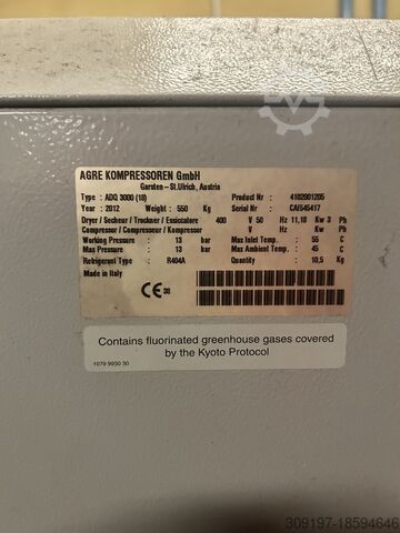 Dehumidifier Arge Kompressoren GmbH ADQ 3000