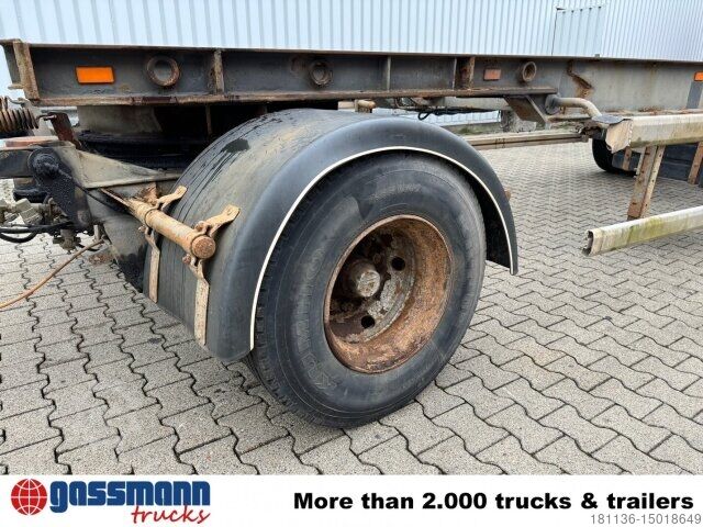 Roll off trailer Hüffermann HSA 18.70, Schlittenabroller