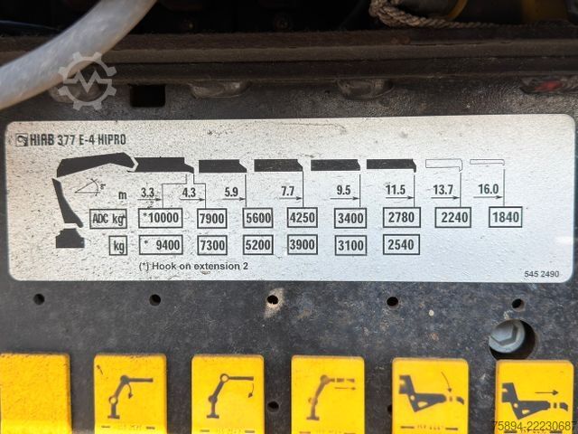 Truck mounted crane SCANIA R 420*Sattelzugmaschine + KRAN/FUNK * 6x6