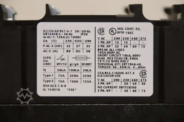 Schütz Siemens 3RT1045-1AL24  3ZX1012-0RT04-1AA1
