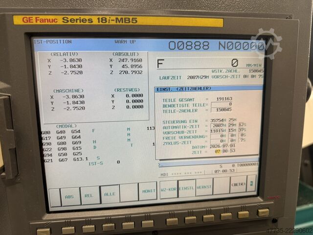 CNC Vertikales Bearbeitungszentrum CHIRON FZ08KS MAG