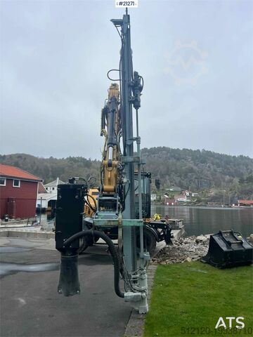 Construction equipment Montabert micro drill tower significantly upgraded w/ hc25 h