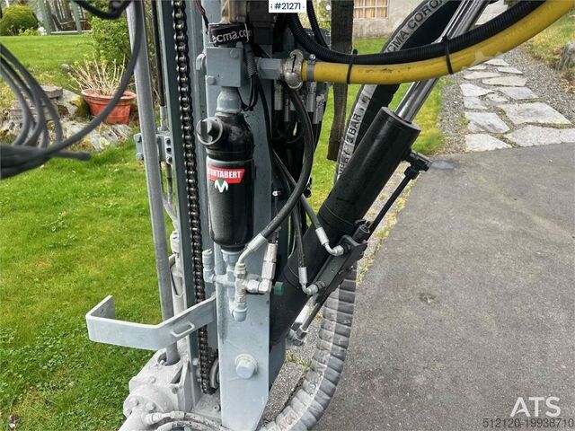 Construction equipment Montabert micro drill tower significantly upgraded w/ hc25 h