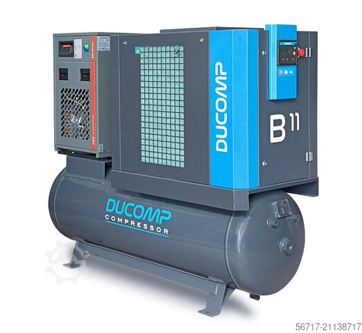 Schraubenkompressor + Luftbehälter + Trockner DUCOMP BRD 11 kW