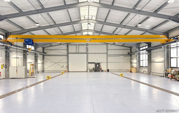 Crane single-girder overhead travelling crane bridge crane ABUS Hallenkran Laufkran 8 t x 20,5 m - Deckenkran