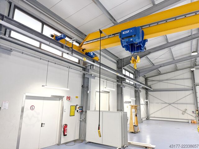 Crane single-girder overhead travelling crane bridge crane ABUS Hallenkran Laufkran 8 t x 20,5 m - Deckenkran