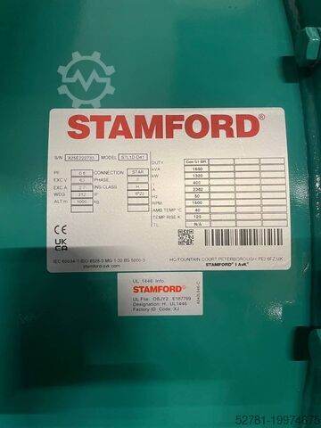 Generator set Cummins C1675D5A - 1.675 kVA Generator - DPX-18534-O