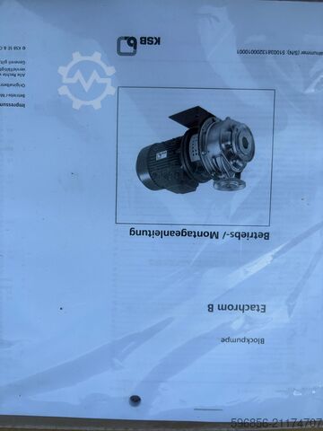 KSB Etachrom B Industrie­pumpe, Fördermenge 18 m³/h, H=45 m KSB Etachrom B pompa przemysłowa 18 m³/h H=45 m KSB Etachrom B pompa przemysłowa 18 m³/h H=45 m