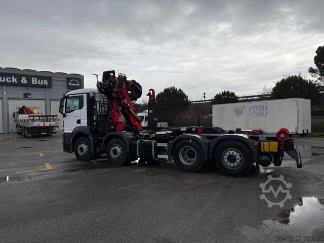 Lkw mit Ladekran und Wechselsystem (Abrollkipper) MAN 35.520 BL CH