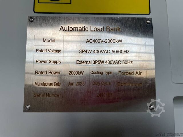 Construction equipment  DPX Power Loadbank AC400V-2.000 kW - DPX-30028