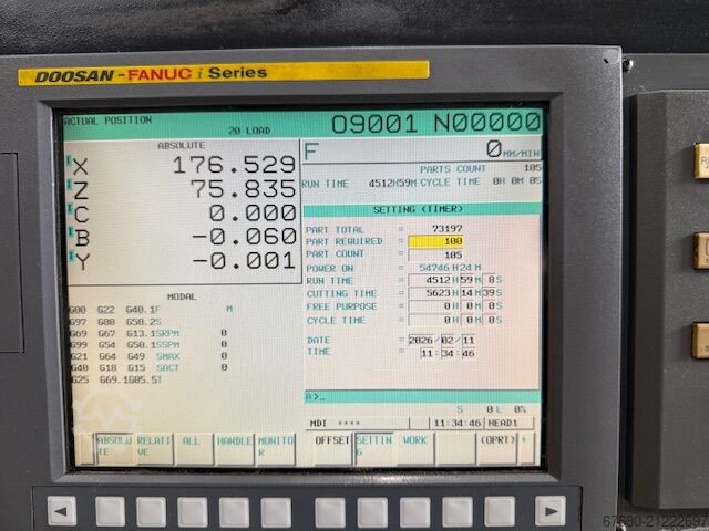 CNC turning and milling center DOOSAN Puma 2100SY