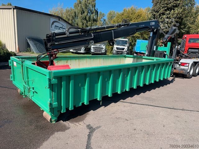 Roll-off tipper truck  Abrollcontainer Kranmulde HIAB166 neuwertig
