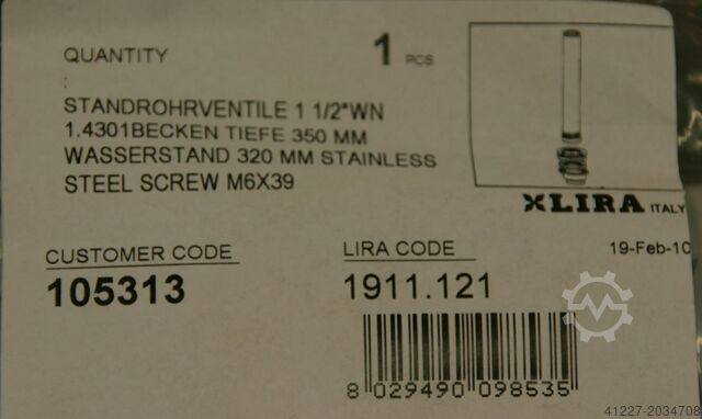 Standrohrventil für Waschbecken Lira 1911.121