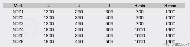Conveyor belt Mass International S.r.l. NDZ