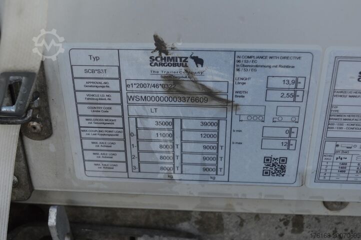 Box semitrailer SCHMITZ CARGOBULL SCS24/L Varios