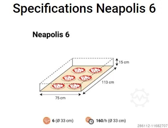 Pizza oven Moretti Forni Neapolis 6 Moretti Forni Neapolis 6