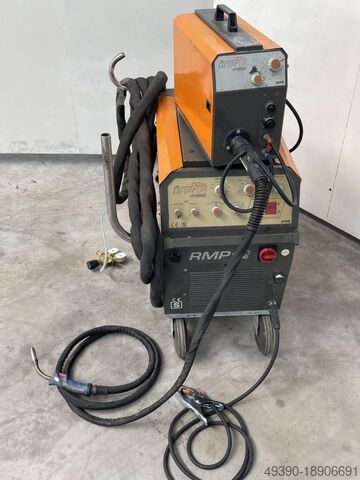 MIG / MAG Impuls Schutzgasschweißgerät, Pulsschweißmaschine, Pulsschweißgerät, Inverter-Schweißstrom REHM RMP 400 Hybrid (REHM-Mega-Puls)