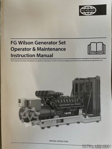 Generator set FG Wilson P2500-3 - 2500 kVA Genset - DPX-16035-O