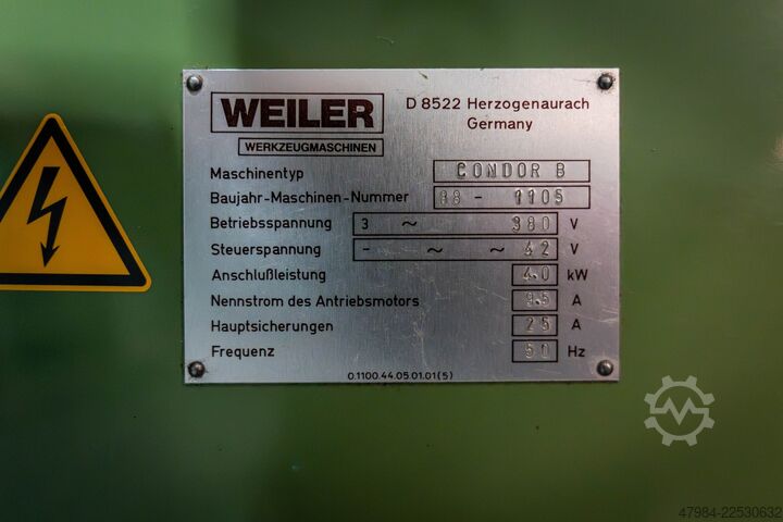 Leit-/Zugspindeldrehmaschine WEILER CONDOR B