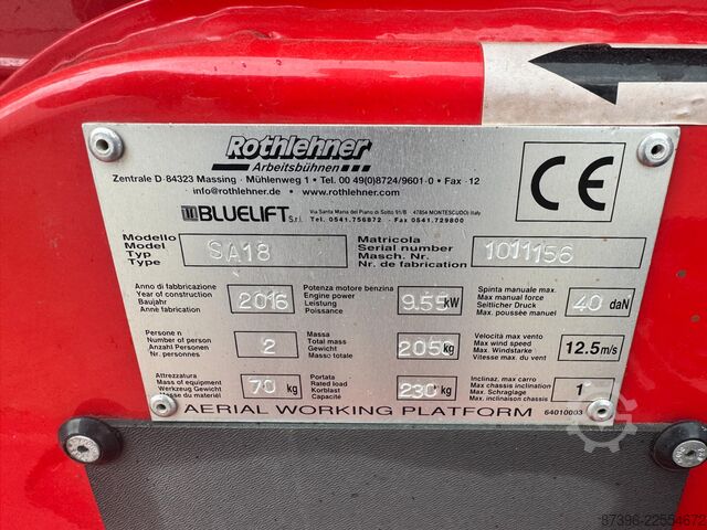 Teleskophebebühne Ruthmann SA18 Bluelift SA18 spinhoogwerker spiderlift (2...