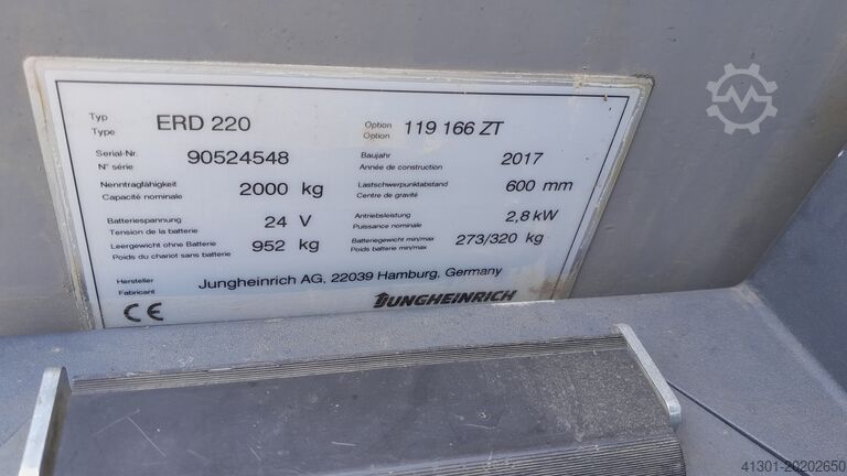 Hochhubwagen Elektrohubwagen Jungheinrich ERD 220