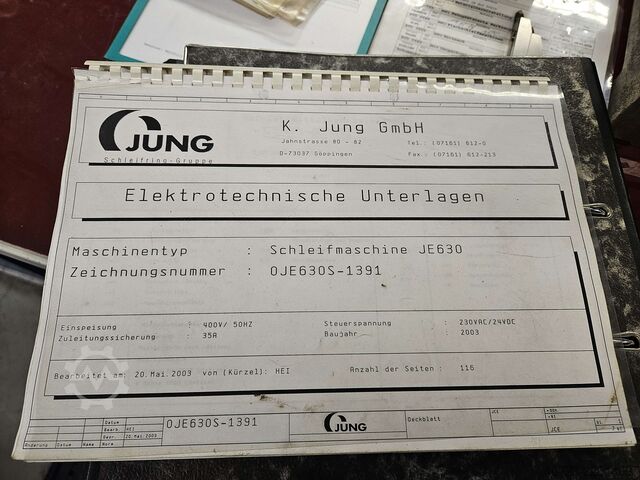 Flachschleifmaschine K. Jung GmbH JE 630