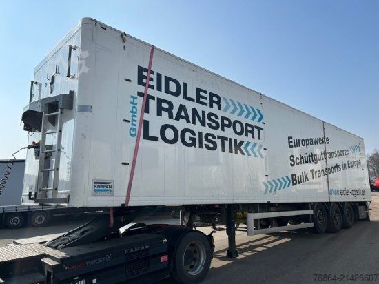 Walking floor semitrailer KNAPEN K100/KT01, 10 MM, LIFTACHSE, ROLLPLANE, FUNK