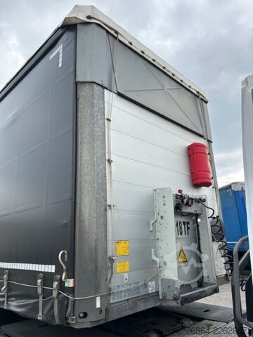 Auflieger mit Pritsche & Plane SCHMITZ SCB S3T, VARIOS, LIFTACHSE,  EDSCHA-VERDECK